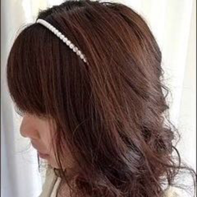 ROSE BUD(ローズバッド)のパール カチューシャ レディースのヘアアクセサリー(カチューシャ)の商品写真