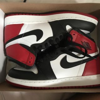 ナイキ(NIKE)のair jordan 1 つまくろ24.5(スニーカー)