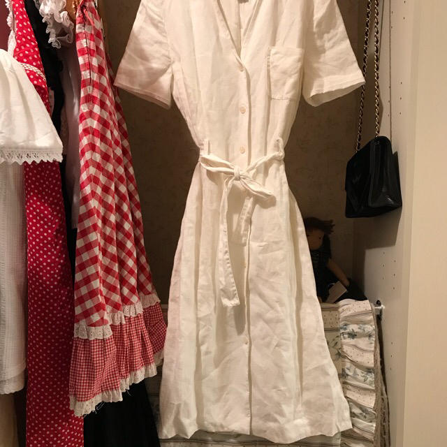 Brooks Brothers(ブルックスブラザース)のBrooks Brothers linen onepiece. レディースのワンピース(ひざ丈ワンピース)の商品写真