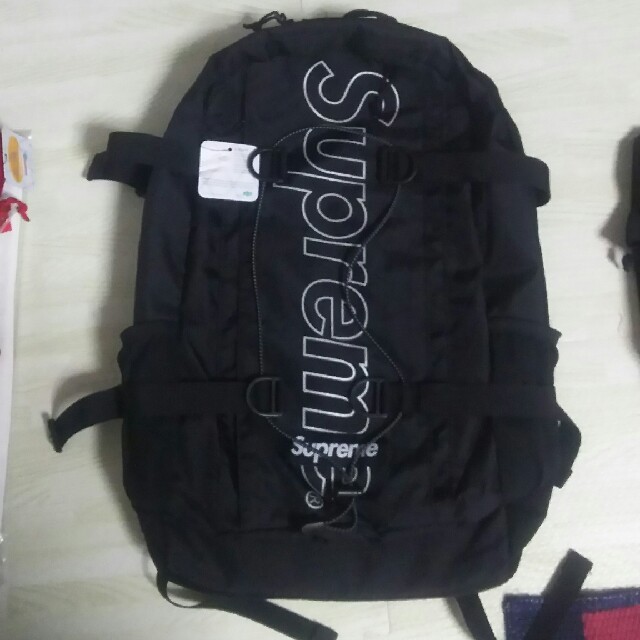 SUPREME 18AW Backpack Black 黒