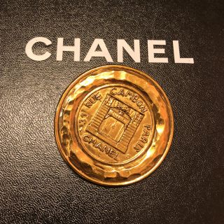 シャネル(CHANEL)のCHANEL シャネル カンボン ヴィンテージ ブローチ ゴールド(ブローチ/コサージュ)