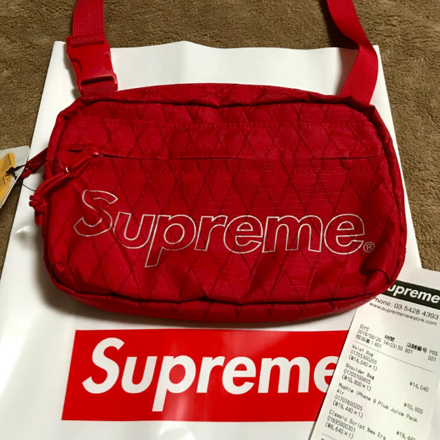 販促キング 2018aw supreme Shoulder Bag ショルダー 赤 メンズ | bca
