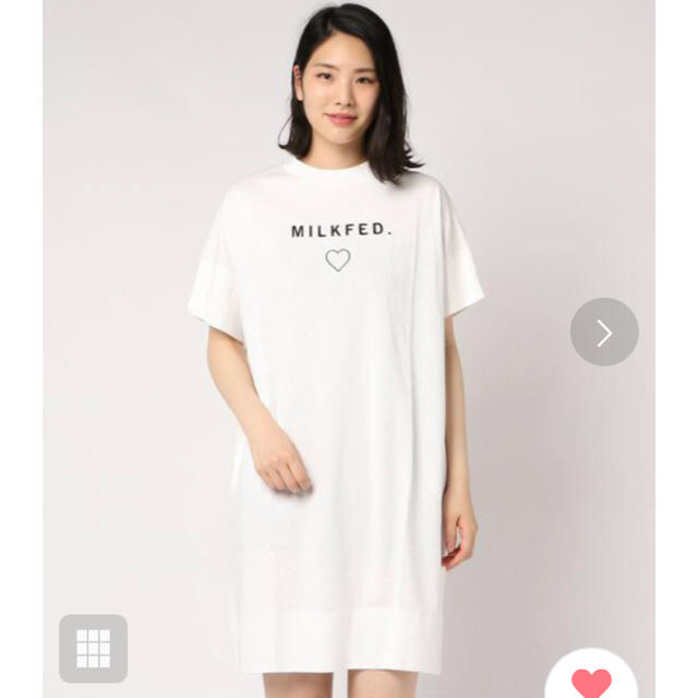 MILKFED.(ミルクフェド)のMILKFED Tシャツワンピ レディースのワンピース(ひざ丈ワンピース)の商品写真