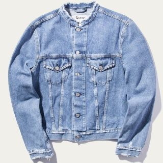 アクネ(ACNE)のAcne Studios 17ss ノーカラーデニムジャケット 46(Gジャン/デニムジャケット)