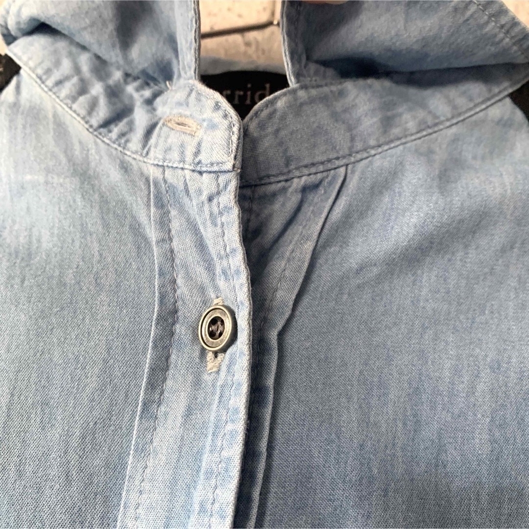 シアーデニムシャツ　シースルー レディースのトップス(シャツ/ブラウス(長袖/七分))の商品写真