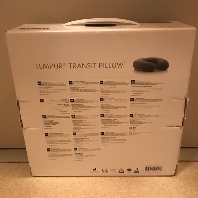 TEMPUR(テンピュール)のTEMPUR TRANSIT PILLOW グレー インテリア/住まい/日用品の寝具(枕)の商品写真