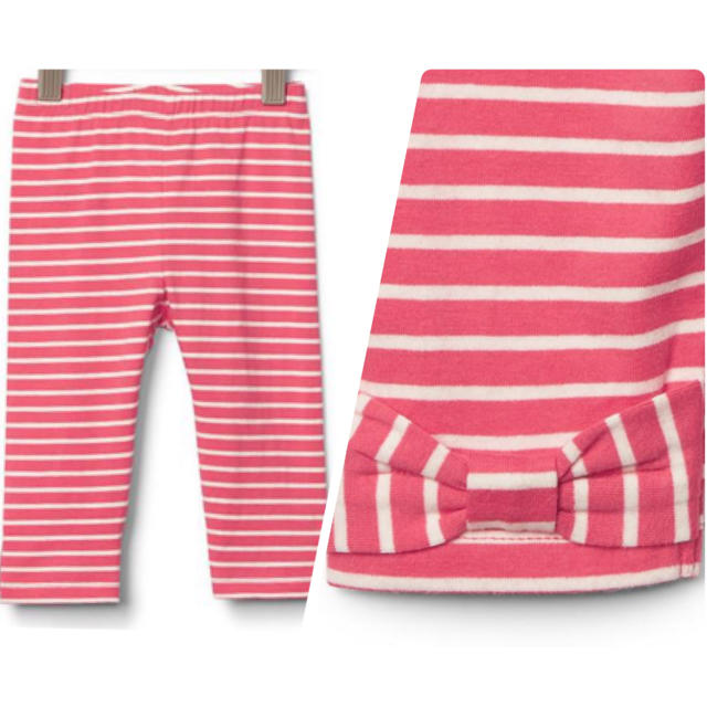 babyGAP(ベビーギャップ)の【新品】babygap 裾リボン レギンス 90 キッズ/ベビー/マタニティのキッズ服女の子用(90cm~)(パンツ/スパッツ)の商品写真