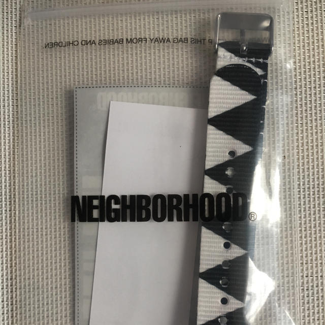 NEIGHBORHOOD(ネイバーフッド)のNEIGHBORHOOD NATO BELT BLACK ×WHITE メンズのファッション小物(ベルト)の商品写真