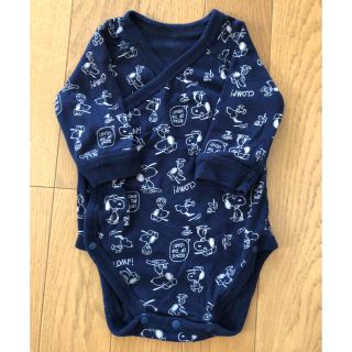 ユニクロ(UNIQLO)のUNIQLO  baby スヌーピー ロンパース(ロンパース)