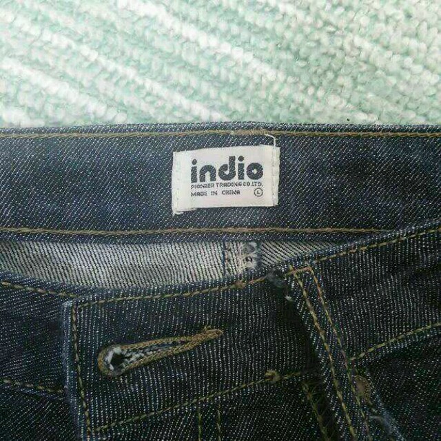 indio(インディオ)のindioのブーツカットブルーデニム レディースのパンツ(デニム/ジーンズ)の商品写真