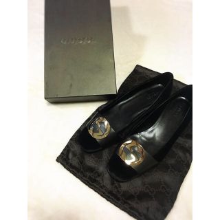 グッチ(Gucci)の【超美品】GUCCI ぺたんこ バレエ フラット(バレエシューズ)