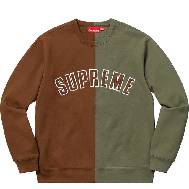 Supreme Split Crewneck Sweatshirt 定価！最安値のサムネイル