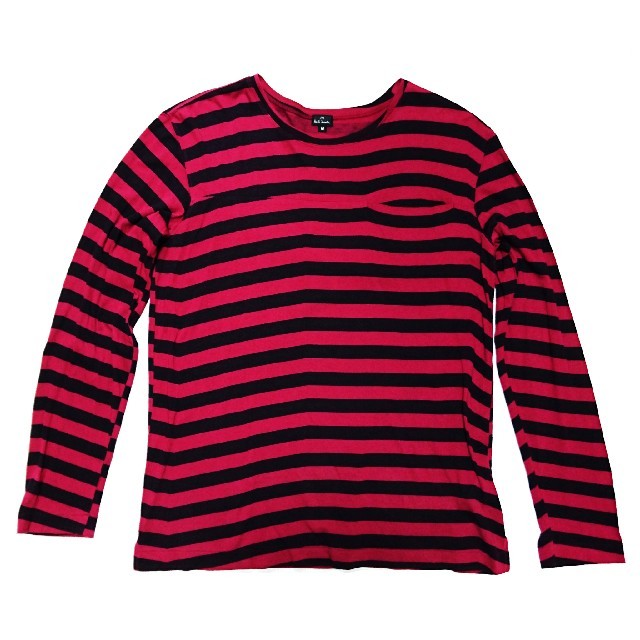 Paul Smith(ポールスミス)のPaul Smith ボーダー ロンT ポケット付 赤×黒 メンズのトップス(Tシャツ/カットソー(七分/長袖))の商品写真