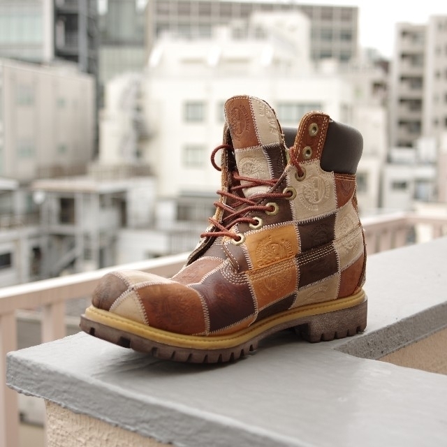 〈2000足限定モデル〉Timberland パッチワーク 27cm