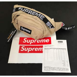 シュプリーム(Supreme)の正規品 supreme ウエストバッグ 18SS ベージュ タン ウエストポーチ(ウエストポーチ)