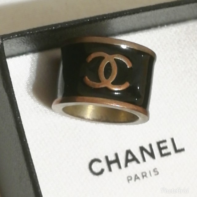 誠実 CHANEL - CHANEL 指輪 黒 ハート ココマークの通販 by Smile 指輪