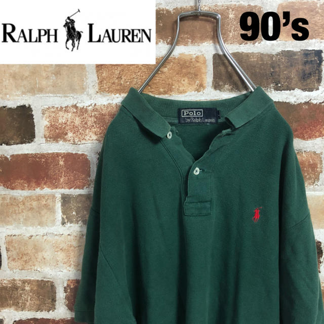 POLO RALPH LAUREN(ポロラルフローレン)の90’s Ralph Lauren ポロシャツ 古着 レア ラルフローレン L メンズのトップス(ポロシャツ)の商品写真