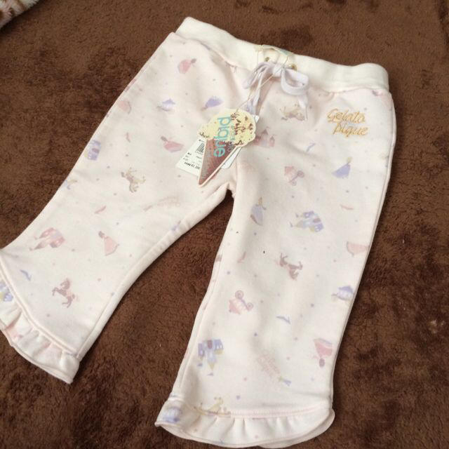 gelato pique(ジェラートピケ)の未使用♡プリンセスbabyロングパンツ キッズ/ベビー/マタニティのキッズ服女の子用(90cm~)(その他)の商品写真