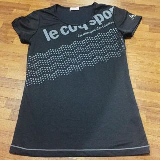 ルコックスポルティフ(le coq sportif)のle coq sportif  ルコック レディース Tシャツ ブラック M(Tシャツ(半袖/袖なし))