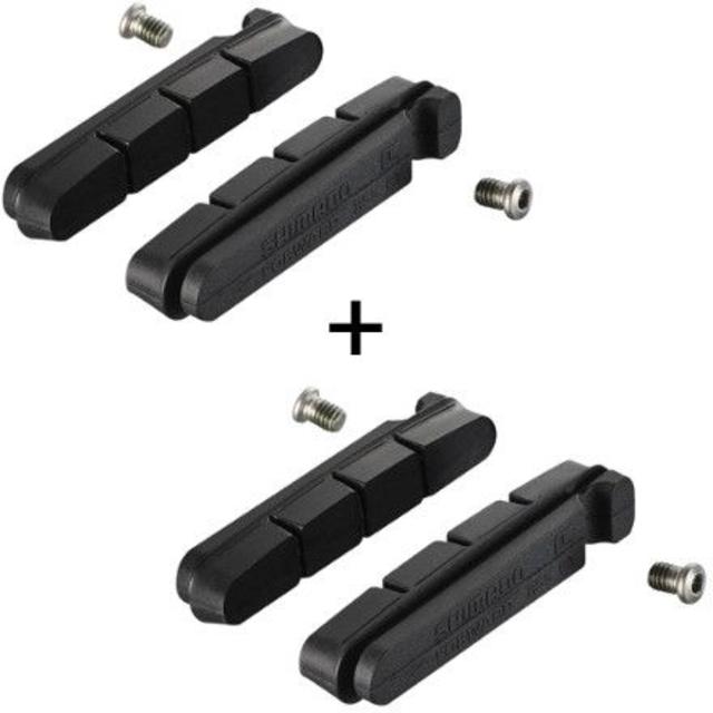 SHIMANO(シマノ)のシマノ R55C3 2セット1台分 ブレーキシュー&固定ネジ BR-7900等 スポーツ/アウトドアの自転車(パーツ)の商品写真