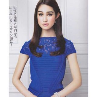 タダシショウジ(TADASHI SHOJI)の新品　タダシショージ Tadashi Shoji 膝丈ワンピ ドレス　ブルー(ひざ丈ワンピース)