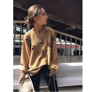 アメリヴィンテージ(Ameri VINTAGE)の【新品】AMERI アメリ / BIG BIJOU KNIT(ニット/セーター)