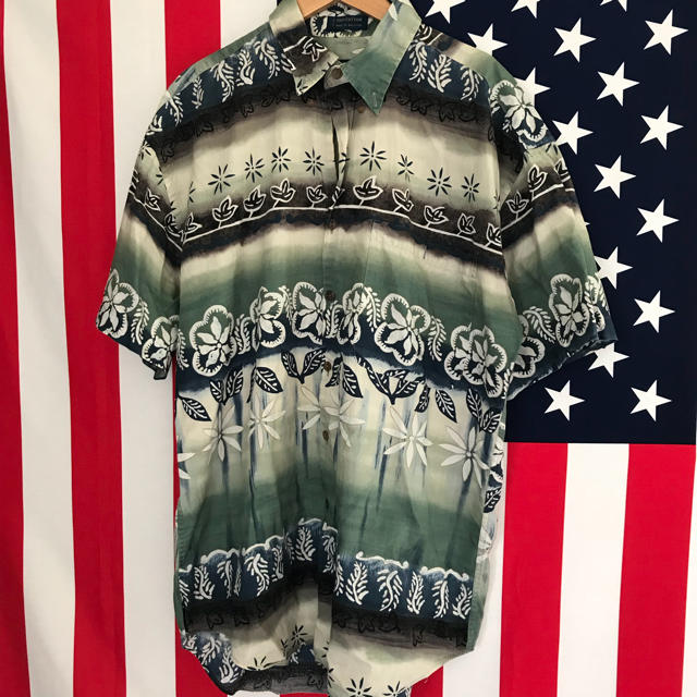 Ralph Lauren(ラルフローレン)のUSA古着 総柄シャツ M ラルフローレン メンズのトップス(シャツ)の商品写真