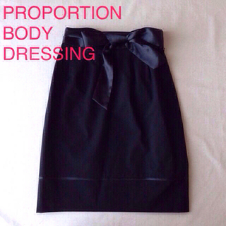 プロポーションボディドレッシング(PROPORTION BODY DRESSING)のプロポ ハイウエストスカート 美品 送込(ミニスカート)