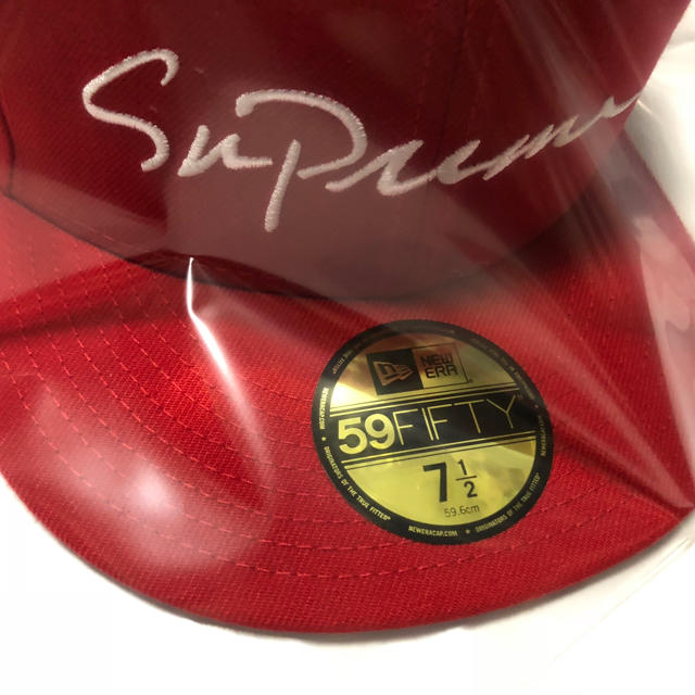 Supreme Classic Script New Era Red