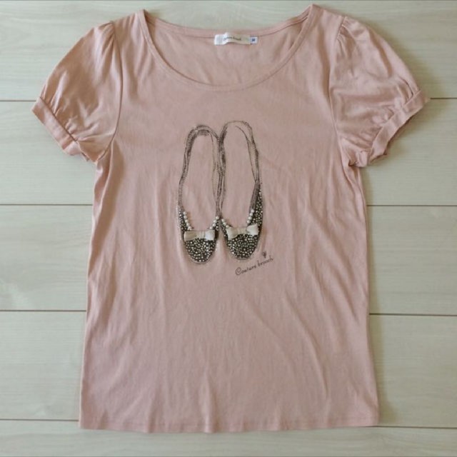 Couture Brooch(クチュールブローチ)のバレエシューズTシャツ レディースのトップス(Tシャツ(半袖/袖なし))の商品写真