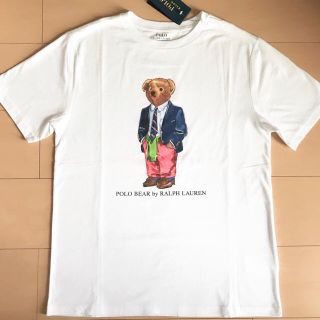 超人気ベア♡ラルフローレン　ポロベアTシャツカットソー　ホワイト　麦わらベア