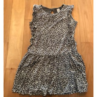 ザラキッズ(ZARA KIDS)の【キッズ130cm】ZARA KIDS ヒョウ柄ワンピース(ワンピース)