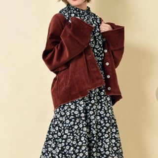 ダブルクローゼット(w closet)のwcloset コーデュロイVネックジャケット(Gジャン/デニムジャケット)