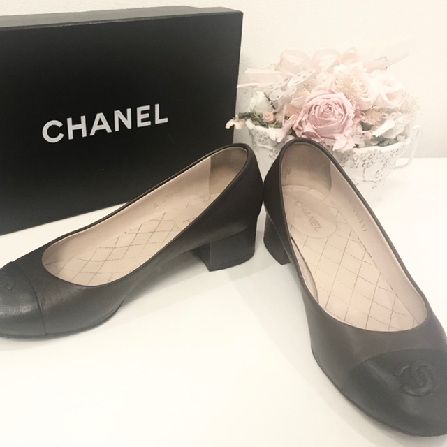 緊急値下げ！CHANEL　美品ココマークパンプス　ブラック　36.5　お箱入り