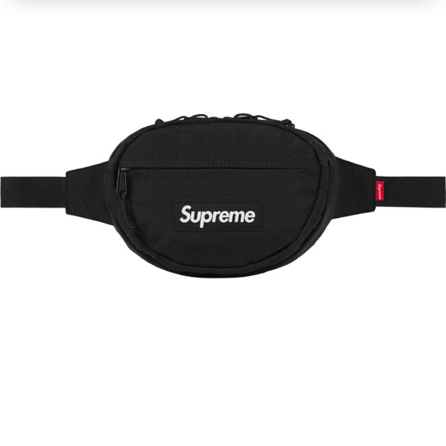 黒 supreme Waist Bag ウェストバッグ