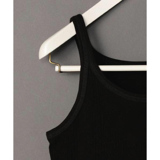 BEAUTY&YOUTH UNITED ARROWS(ビューティアンドユースユナイテッドアローズ)の6(ROKU) TEREKO TANK TOP ブラック レディースのトップス(タンクトップ)の商品写真