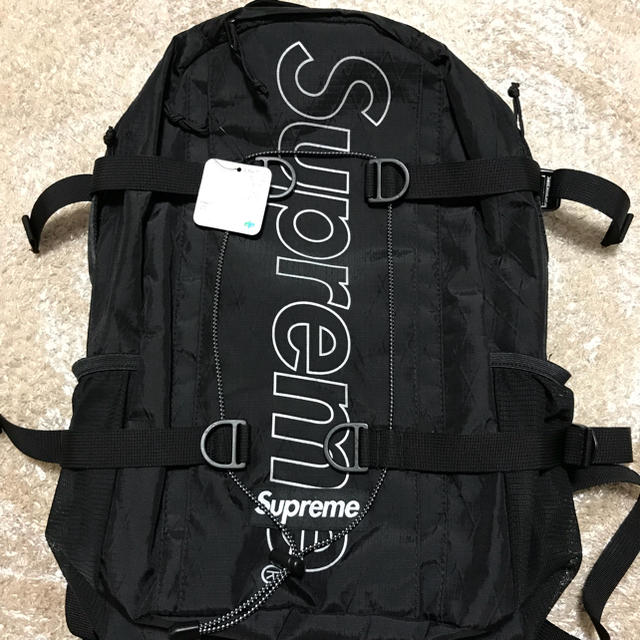 supreme バックパック 黒 美品 2018AW