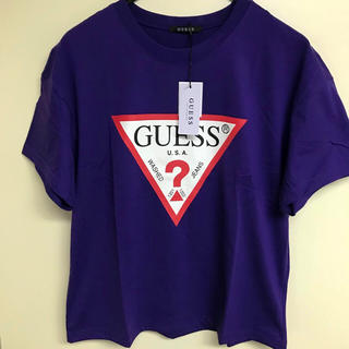 ゲス(GUESS)の【新品】 GUESS Tシャツ パープル(Tシャツ/カットソー(半袖/袖なし))