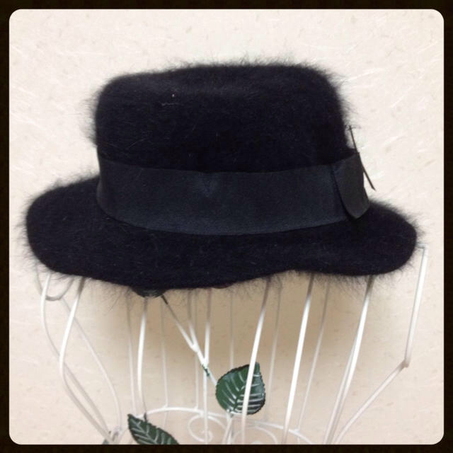 モヘアカンカン帽新品 レディースの帽子(ハット)の商品写真