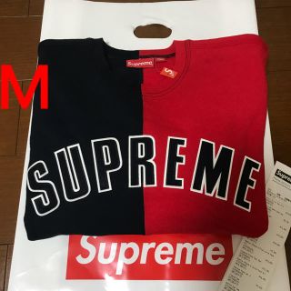 M supreme Split Crewneck Sweatshirt ハーフ