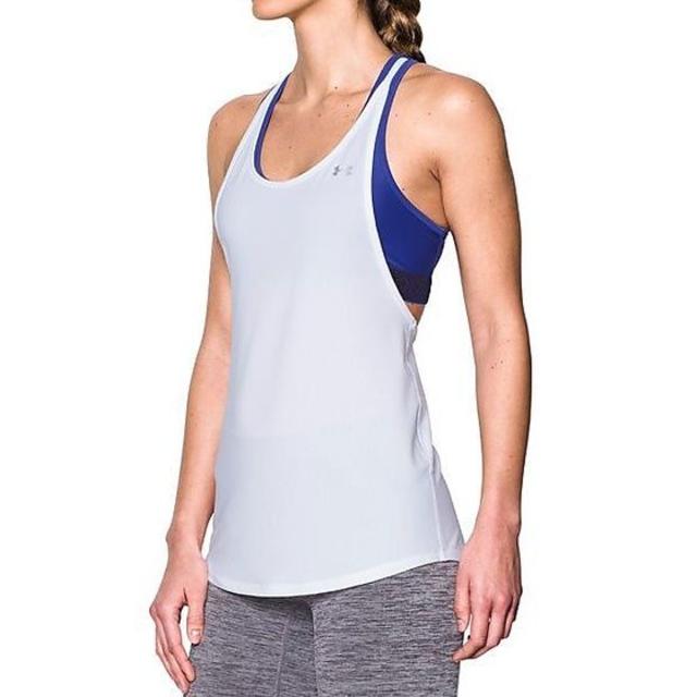 UNDER ARMOUR(アンダーアーマー)のアンダーアーマーHEATGEAR ARMOUR 2-IN-1 TANK レディースのトップス(タンクトップ)の商品写真