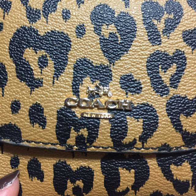 COACH(コーチ)のCOACH レオパード柄 折りたたみ財布 レディースのファッション小物(財布)の商品写真