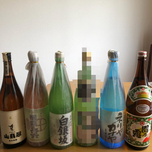 長期熟成 焼酎 一升瓶 x 5本 食品/飲料/酒の酒(焼酎)の商品写真