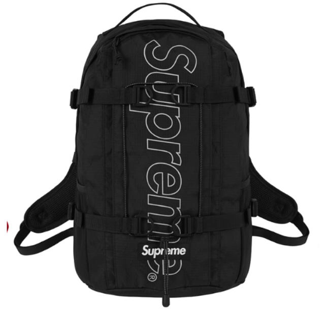 18aw Supreme Backpac Black 黒 ブラック リュック