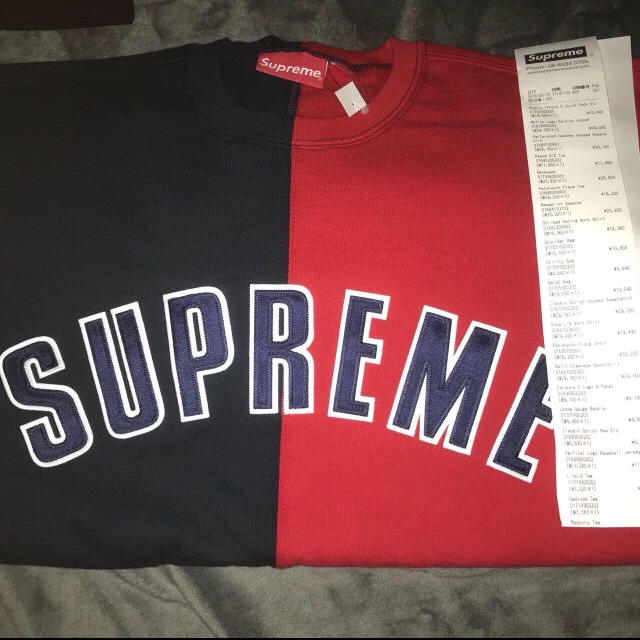 Supreme(シュプリーム)の18S/S Supreme  split crewneck sweatshirt メンズのトップス(スウェット)の商品写真