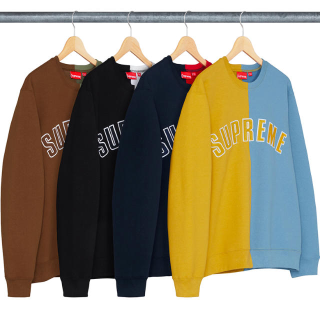 Supreme(シュプリーム)の18S/S Supreme  split crewneck sweatshirt メンズのトップス(スウェット)の商品写真