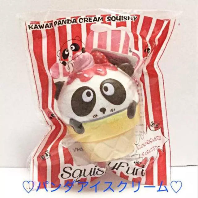 苺パンダアイスクリーム スクイーズ エンタメ/ホビーのコレクション(その他)の商品写真