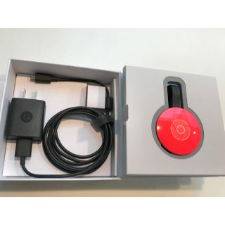 アップル(Apple)のChromecast 第2世代 レッド google(テレビ)