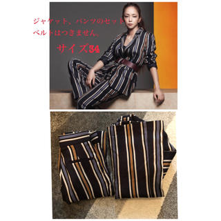 エイチアンドエム(H&M)の安室奈美恵 H&Mコラボ ストライプジャケット パンツ(テーラードジャケット)