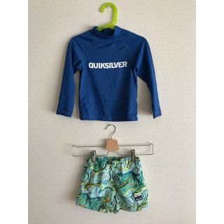 パタゴニア(patagonia)の値下げ！美品 パタゴニア 2T クイックシルバーラッシュガード100 2点セット(水着)